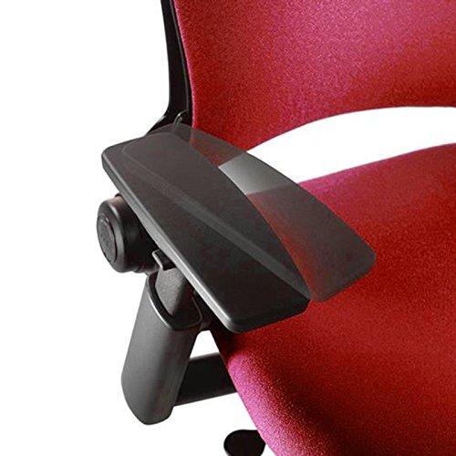Steelcase Steelcase Leap V2 Desk Chair in Buzz2 Alpine Fabric - 4-Way Highly Adjustable Arms - Black Frame and Base - Soft Dual Wheel Hard Floor Casters