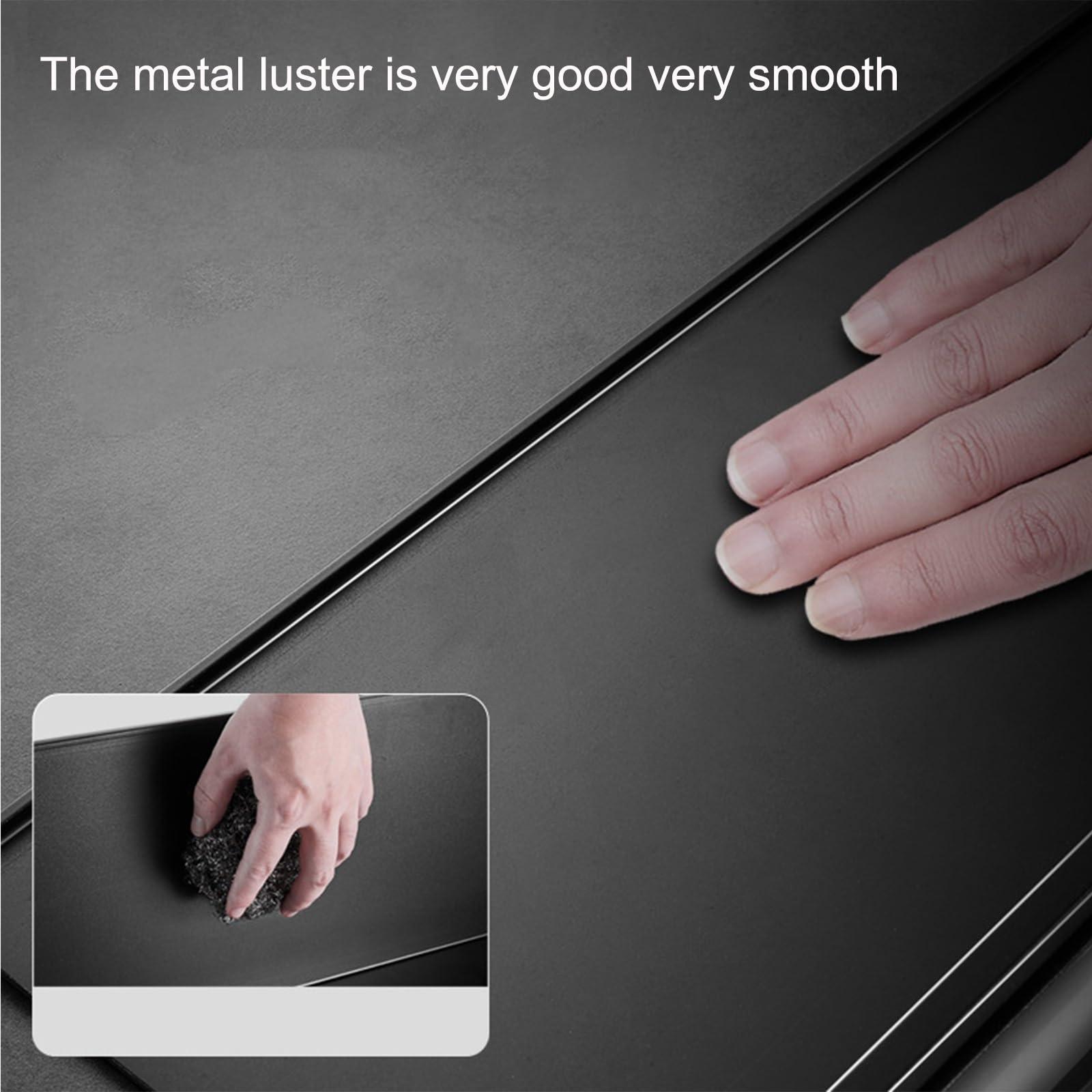 EMYJAY EMYJAY Floating Display Shelf, Floating Shelves Wall Mounted Floating Display Shelf LED Lighting Light is Soft Neatly Arranged to The Wall (Color : Black, Size : 60x20x6cm)