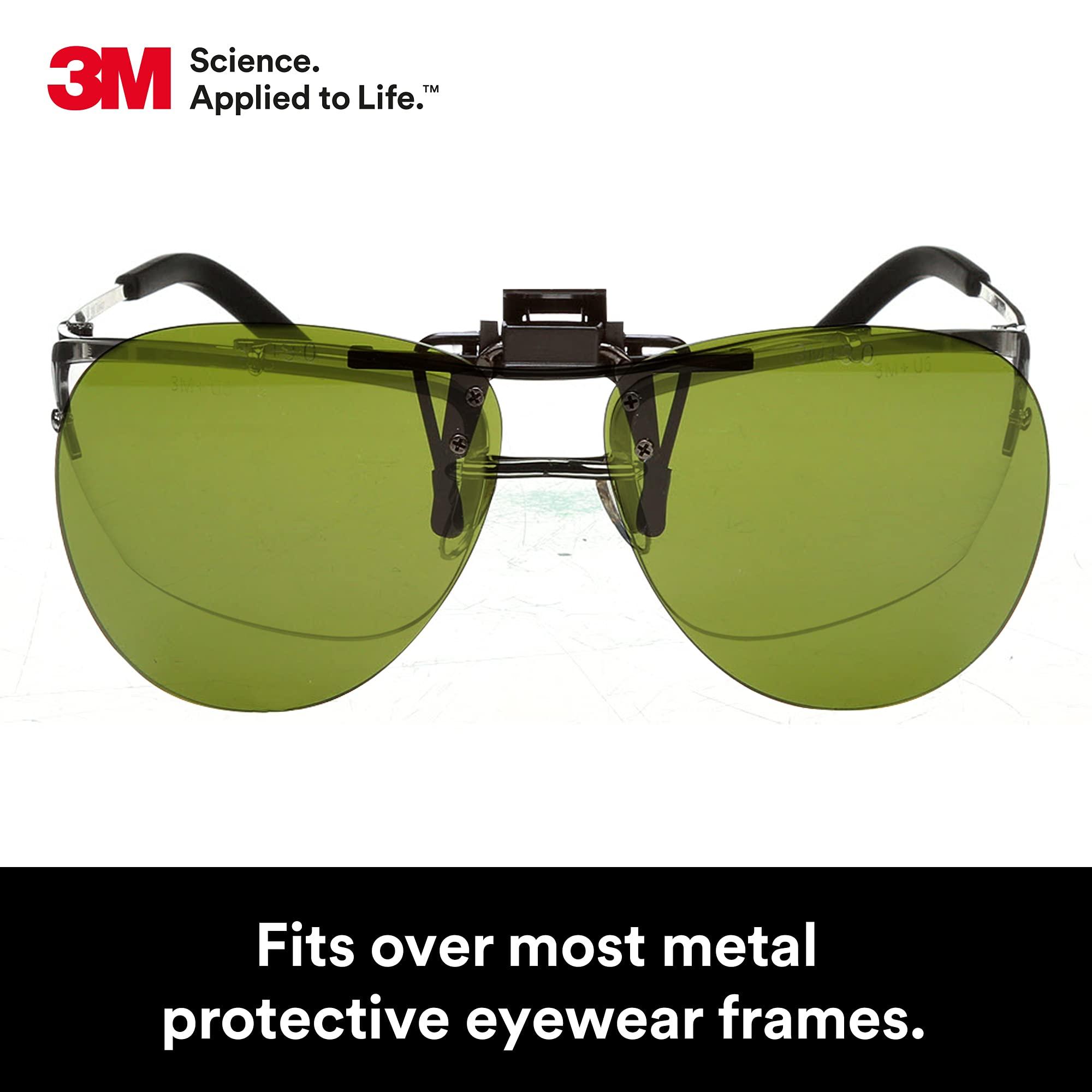 3M 3M Safety Glasses, Infrared Welding Flip-Up Infrared Shade 3 Lens, ANSI Z87, Fits Over Most Metal Protective Eyewear