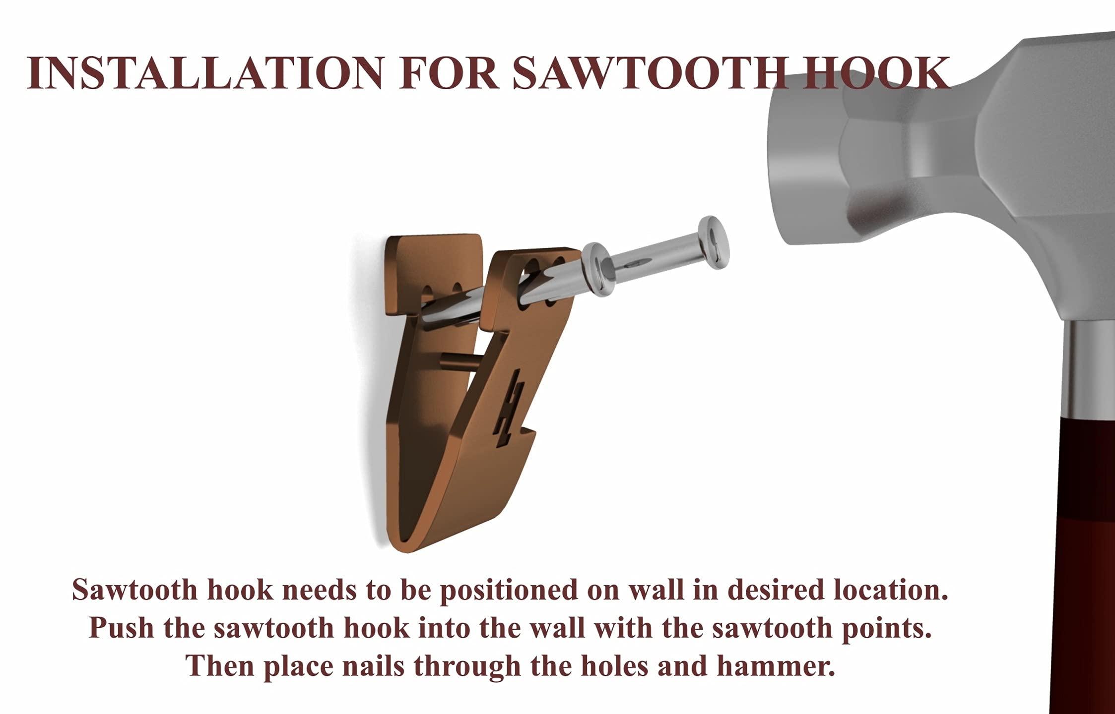 HANGZ HangZ 15lb Canvas Sawtooth Hooks (50-Pack) Exclusively Designed to Work with HangZ 20000B Sawtooth Hangers.