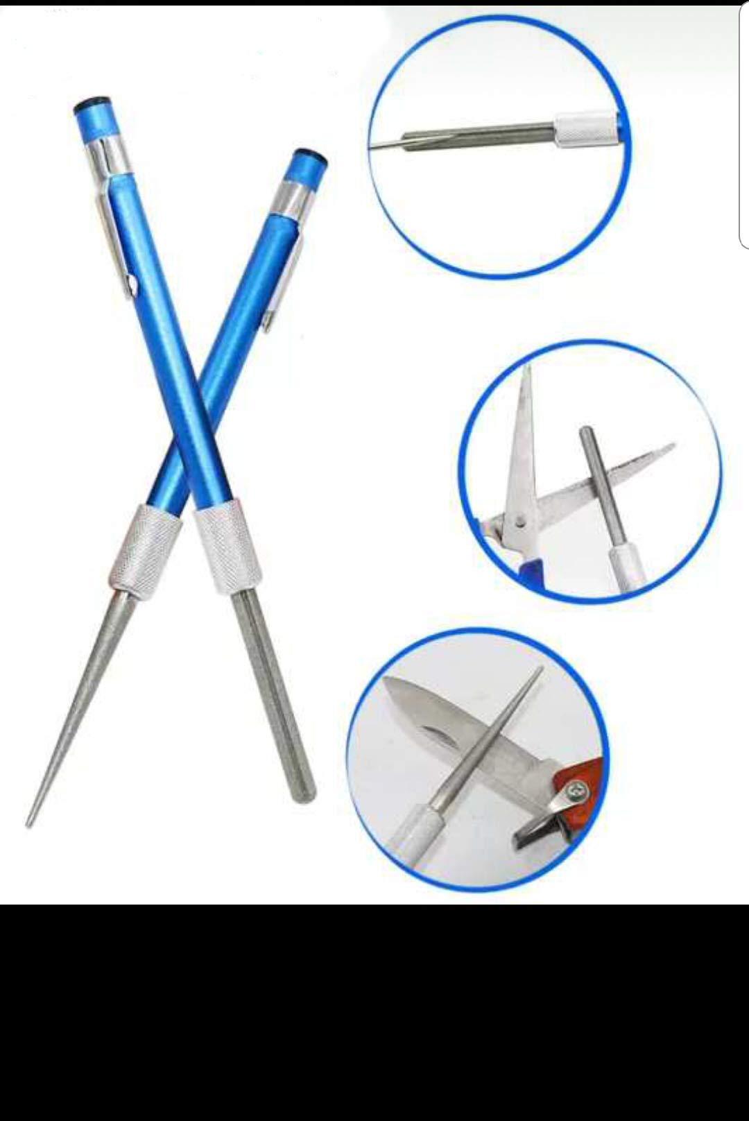 Cadie Diamond Coated Half Round File Round File Crystal & Glass Diamond File Saver Multi-Purpose Diamond Sharpener Blue 1 Pack