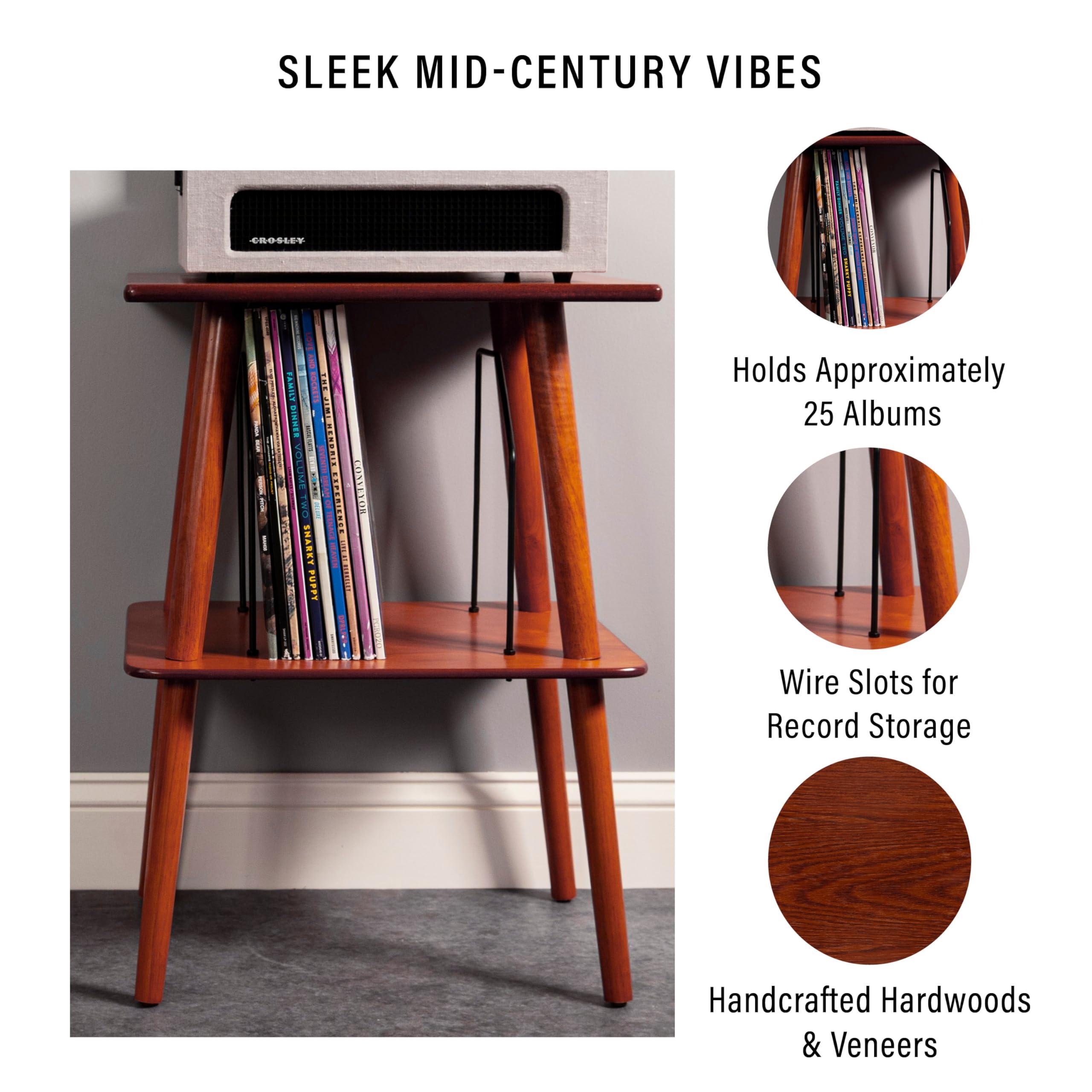 Crosley Crosley Manchester Record Player Stand, Media Console with Vinyl Storage, Modern Home Organizer, Paprika