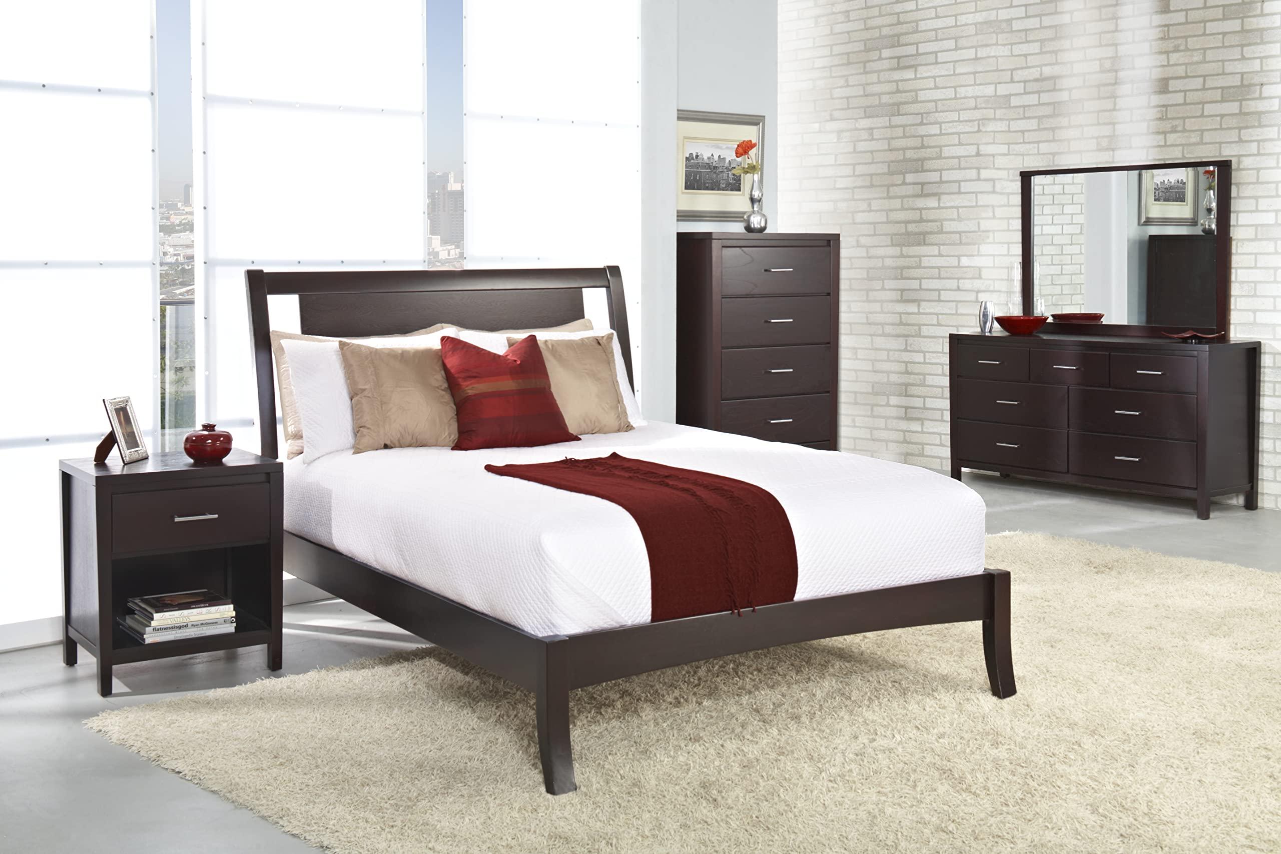 Modus Furniture Modus Furniture Solid-Wood Low-Profile Bed, Twin, Nevis - Espresso