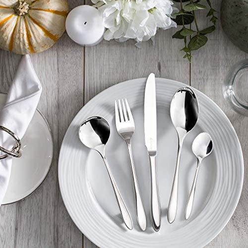 Viners Viners Eden Stainless Steel Cutlery Set for Six People Gift Box, Silver, 24pce