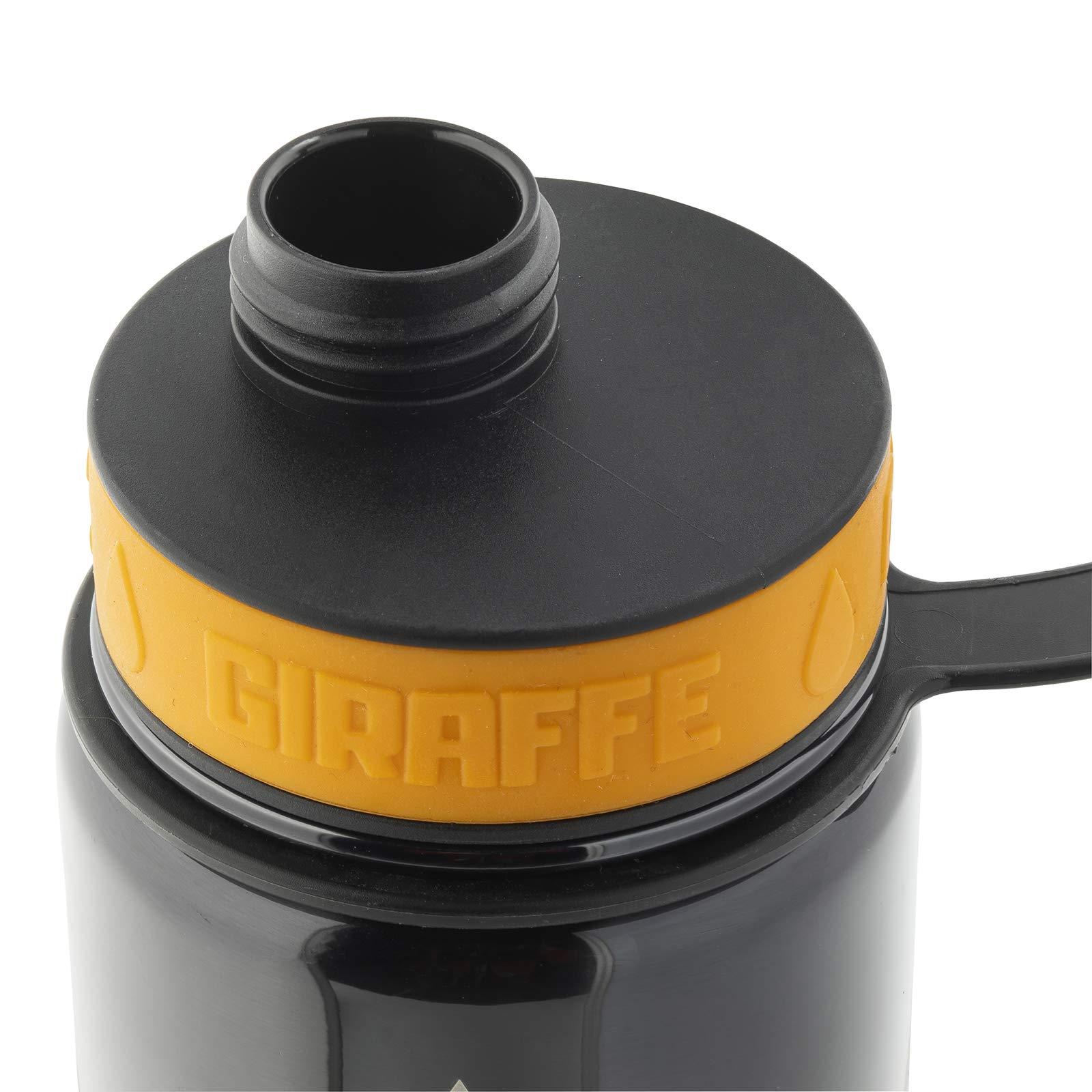 Giraffe Bottle Giraffe Bottle Tower Hands Free Drinking System, Insulated Stainless Steel Bottle, with Round Tube Mounted Bottle Holder (Length 30 in / 76 cm)