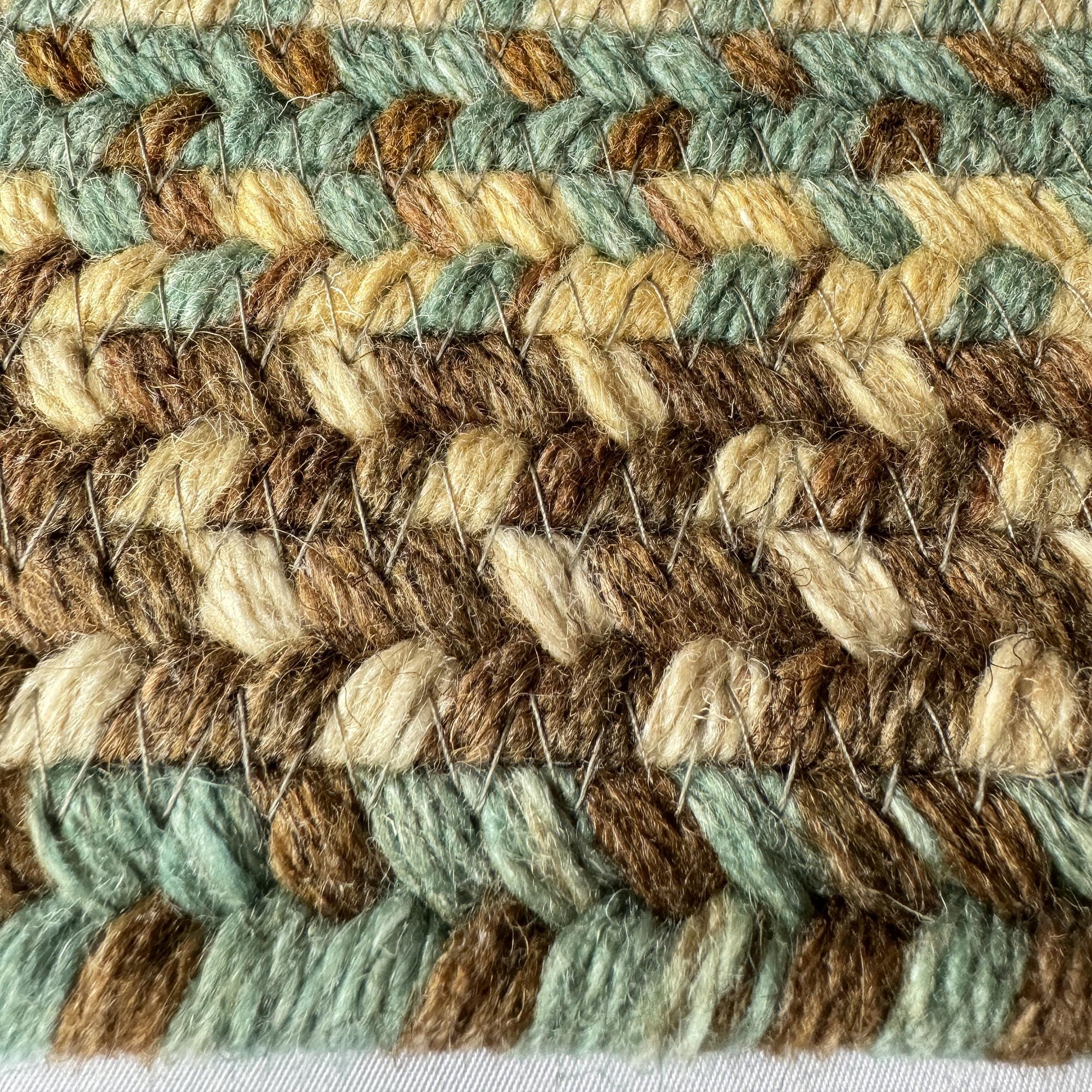 Capel Capel American Heritage Slatewood 4' 0" X 6' 0" Concentric Rectangle Braided Rug