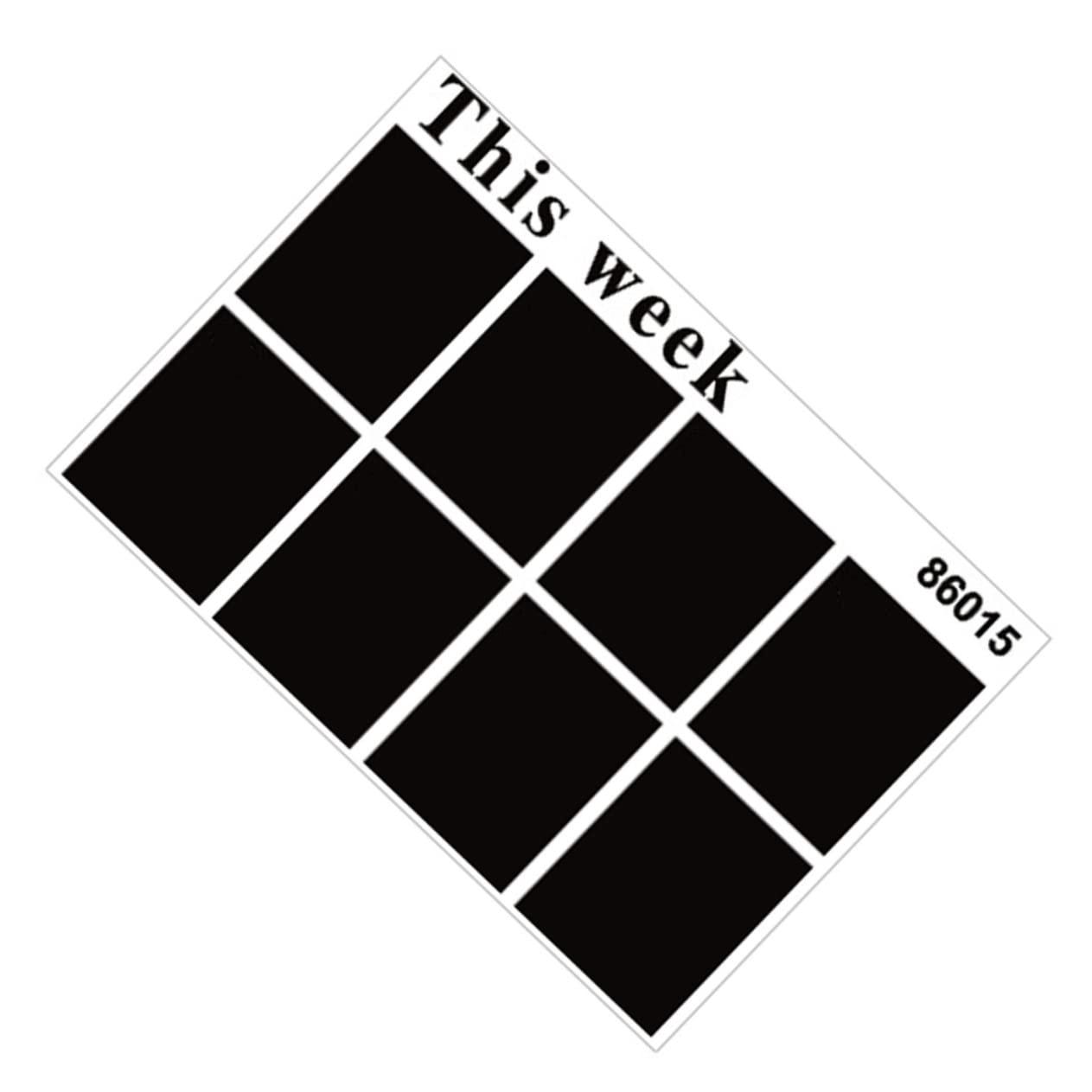 MAGICLULU MAGICLULU 2pcs Stick on Blackboard Kitchen Calendar Menu Chalkboard Chalk Board Calendar Chalkboard Stickers Monthly Planner Blackboard Weekly Menu Blackboard Peel Removable Mural