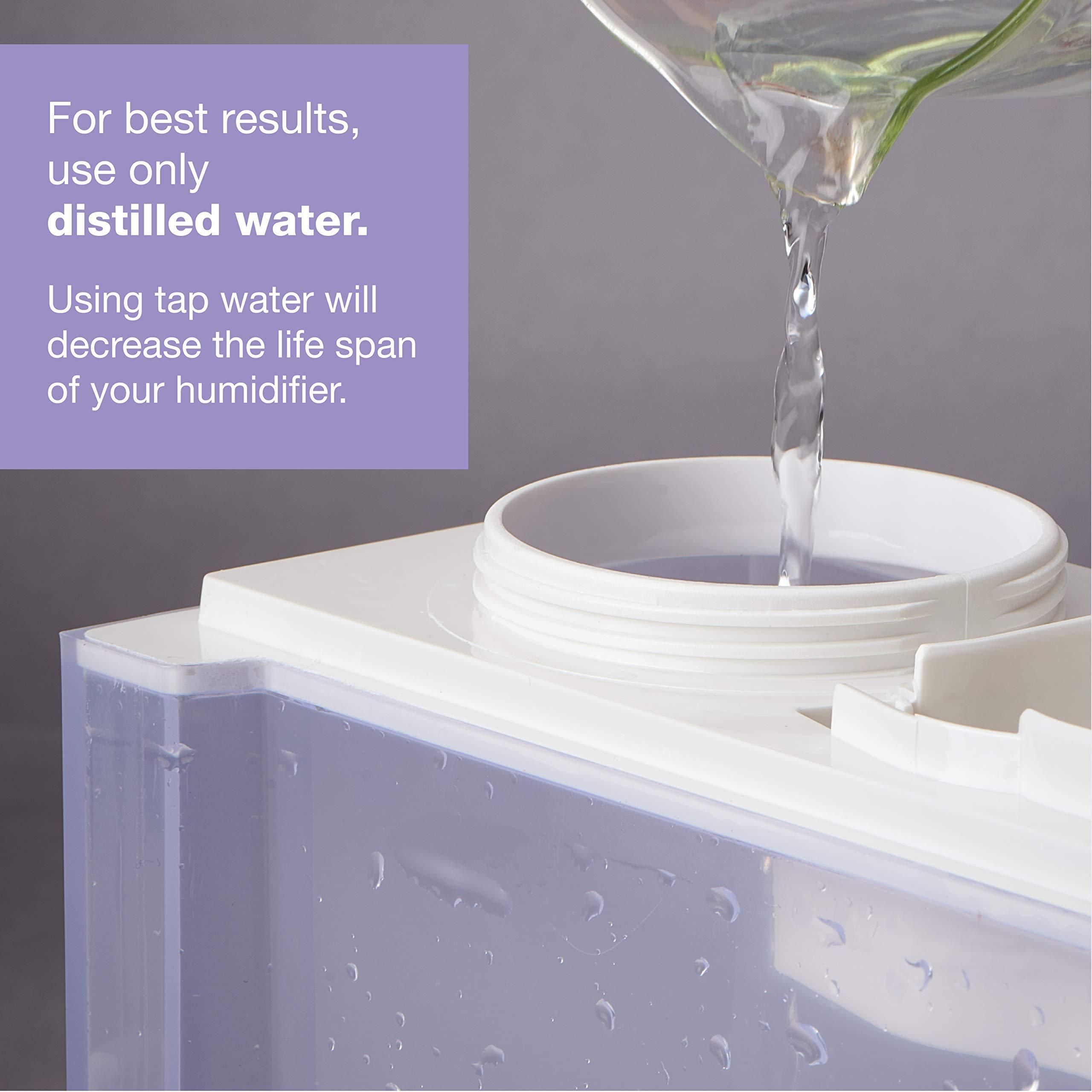 Lasko Lasko UH300 Warm and Cool Mist Humidifier with Humidistat and Timer, Quiet, Soothing Ultrasonic Dual Mist Humidifiers for Baby Nursery, Bedroom, Kids, Large Room and Home, 4.9L Tank, No Filter