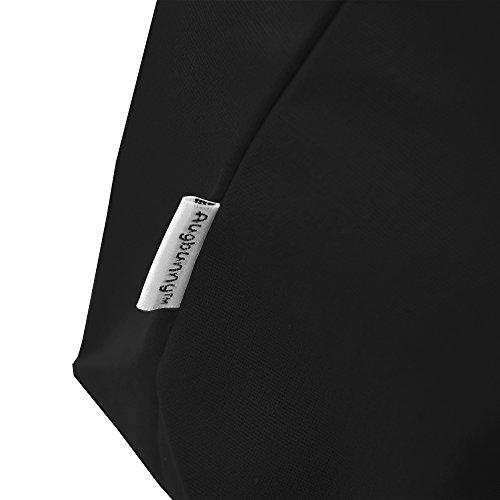 Augbunny Augbunny 100% Cotton Canvas Shopping Tote Bag Grocery Bag 4-pack