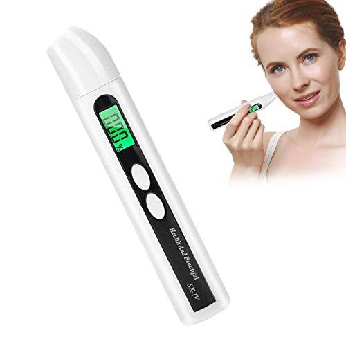 Zerone Skin Moisture Analyzer Portable, 0~99.9% Skin Moisture Detector Digital LCD Skin Face Moisture Oil Analyzer Monitor Tester Detector