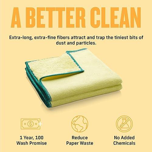 E-Cloth E-Cloth High Performance Dusting Cloth - Microfiber Dusters for Cleaning, Supplies for Housekeeping - Washable Cloths for Cleaning - Reusable Microfiber Cleaning Cloths - 2 Pack