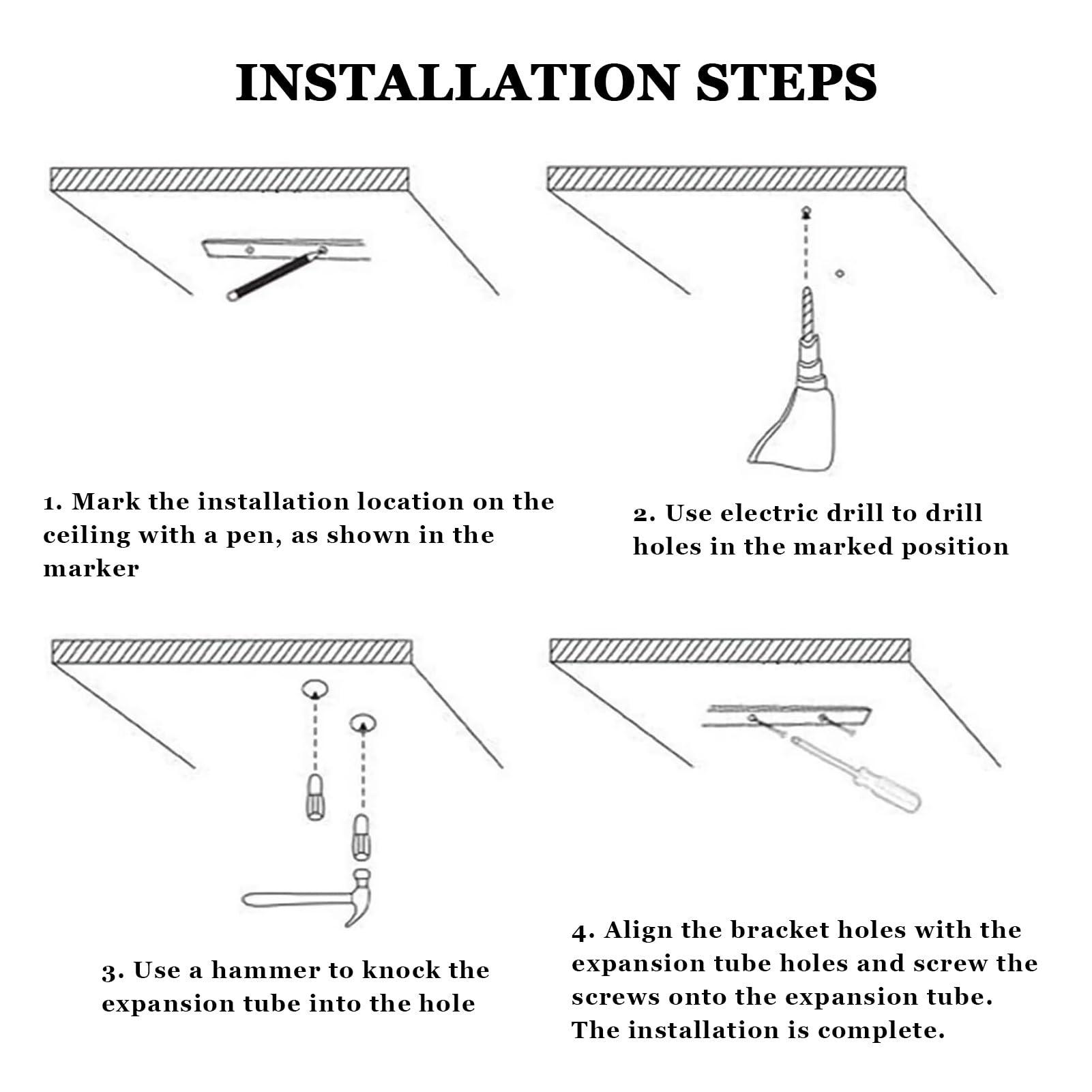 Yopappol Yopappol Ceiling Mount Shelf, 2 Tier Hanging Storage Rack, Metal & Acrylic Floating Wall Shelves Plant Stand Pot Pan Organizer for Restaurant Kitchen Flower Shop (Size : 60x30x80cm)