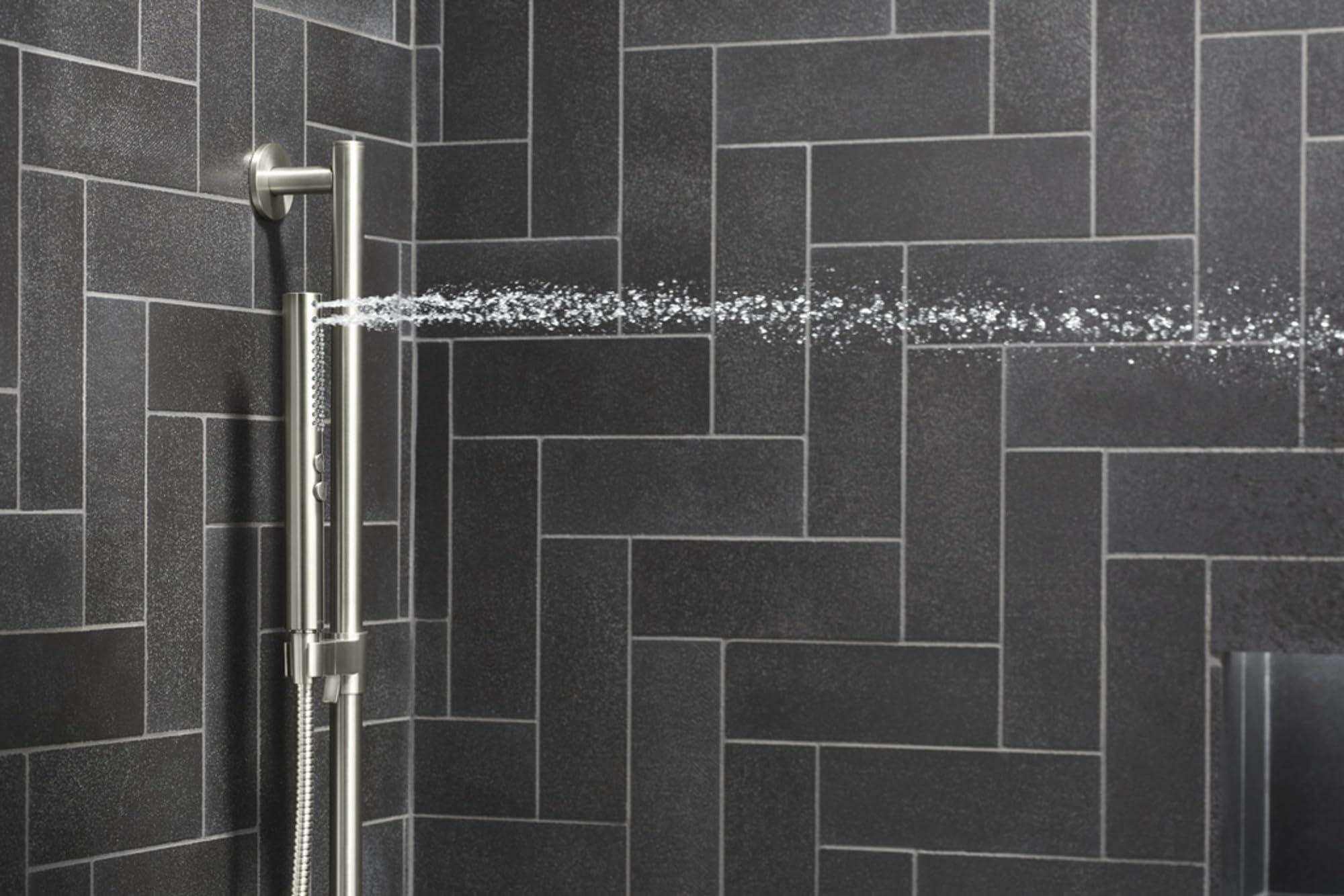 Kohler KOHLER 21335-SN Shift + Round Two-Function Handshower, Handheld Showerhead with 2 Spray Settings, 2.5 GPM, Vibrant Polished Nickel , 8.5 Ounces