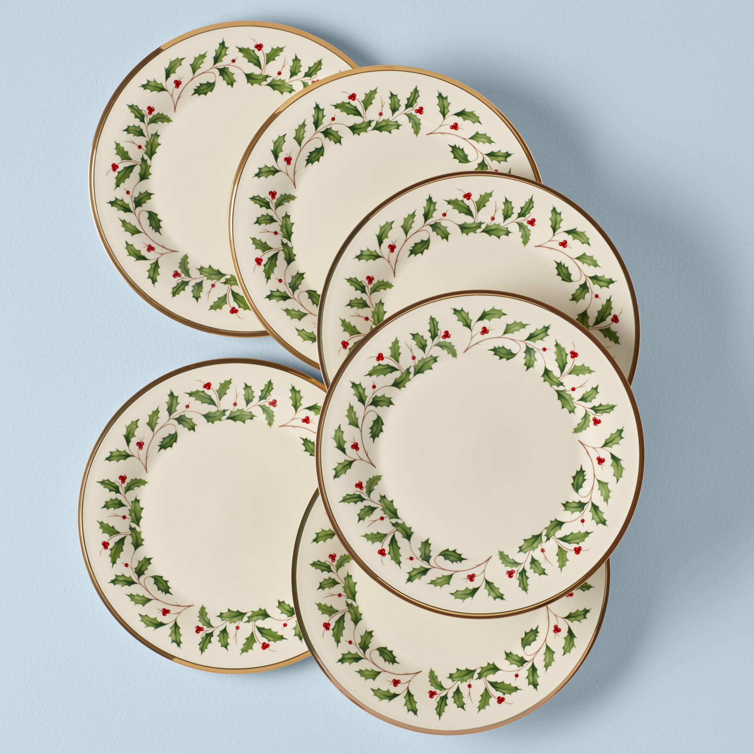 Lenox Lenox 835217 Holiday Dinner Plate Set, Buy 3 Get 6, Christmas Dinnerware