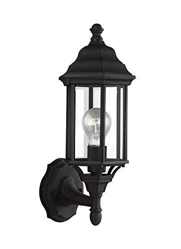 Sea Gull Lighting Sea Gull Lighting Generation 8538701-12 Transitional One Light Outdoor Wall Lantern from Seagull-Sevier Collection in Black Finish, Small