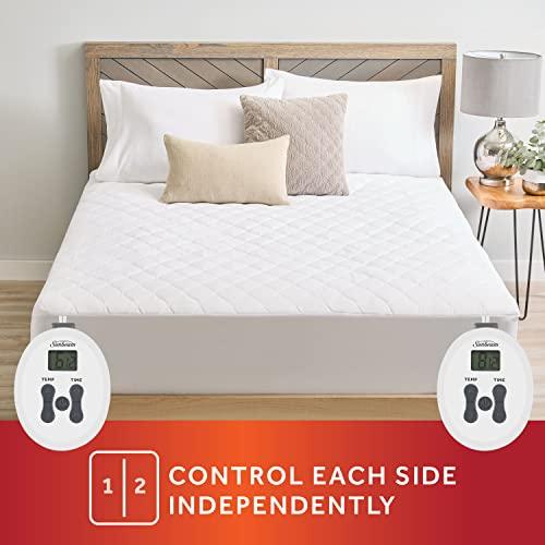 Sunbeam Sunbeam Restful Quilted Water Resistant Heated Mattress Pad - Queen