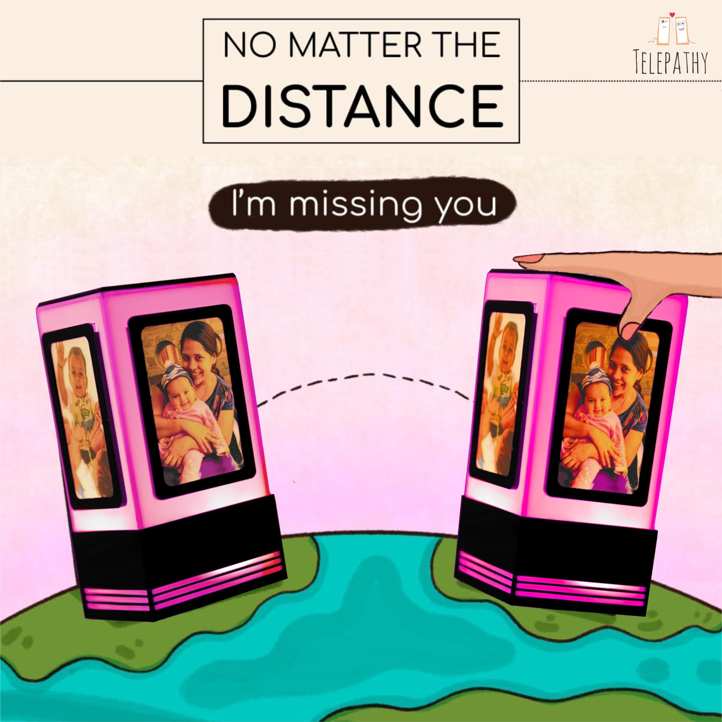 ZOCI VOCI ZOCI VOCI Telepathy Friendship Lamp Long Distance Touch Lamp - Wi-Fi Lights for Long Distance Relationships, Family & Friends Staying Apart (Photo)