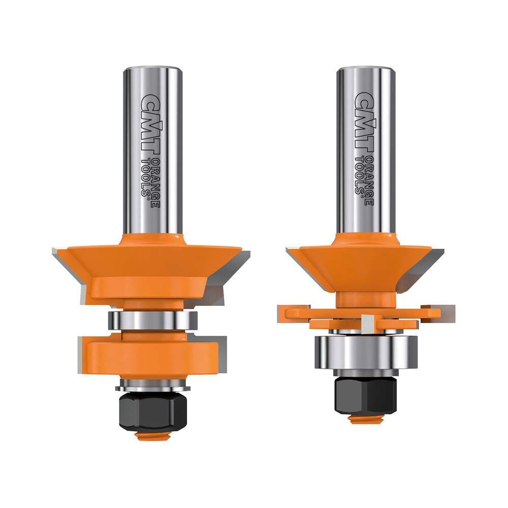 CMT CMT 855.506.11 V-Tongue & Groove Bit Set, 1/2-Inch Shank, 1-3/4-Inch Diameter, Carbide-Tipped