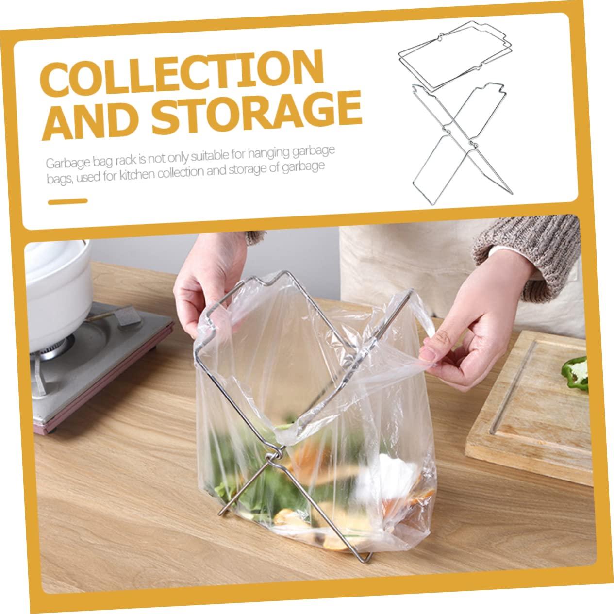 UTHCLO UTHCLO Kitchen Garbage Bag Holder 2PCS Trash Bag Rack Hangers Suitable for Bathroom Pantry Dormitory