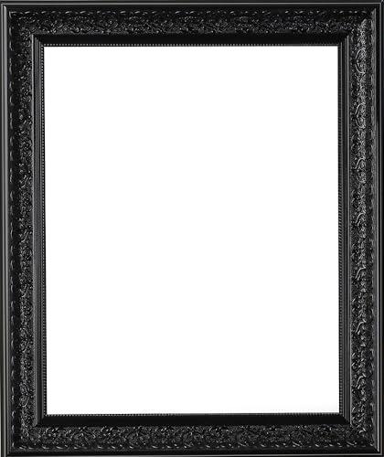 WHOLESALE ARTS AND FRAMES 2-1/2\" Polystyrene Victorian 27x39 Picture Frame Rich Black 1556, Made in USA 27x39 Poster Frame, 27x39 Ornate Frame for Oil Painting, 27x39 Canvas Frame, 27x39 Frames Rich Black