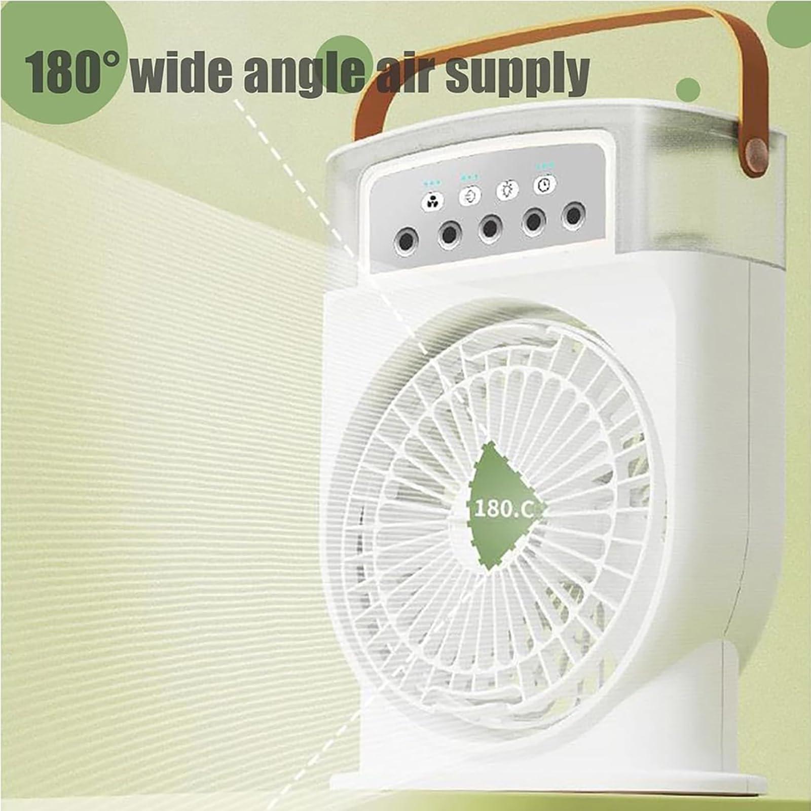 XLATD XLATD Polarlux Air Cooler,Polarlux Ice Fan,Polarlux Air Conditioner,Polarlux Portable Cooling Fan,Rechargeable Portable Mini Misting Fan Hat Blow Cold Air with 3 Wind Speeds (White,Plug in Model)