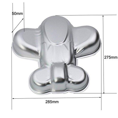 magpross 11 inch Aluminum Alloy Airplane Cake Baking Pans Bake Mold