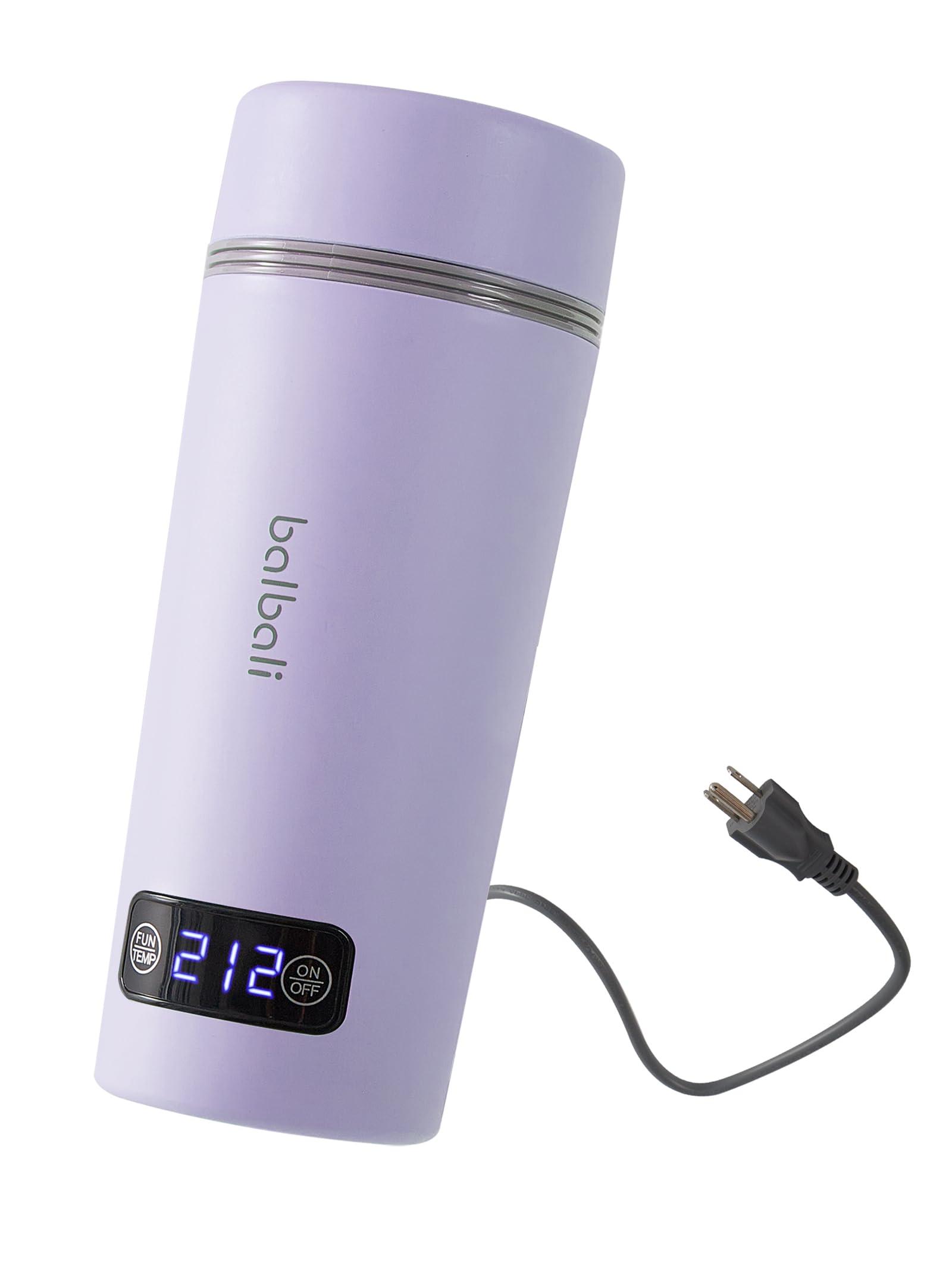 balbali balbali Travel Kettle Dual Voltage 100-250V and 12oz Portable Electric Kettle Bundle Purple