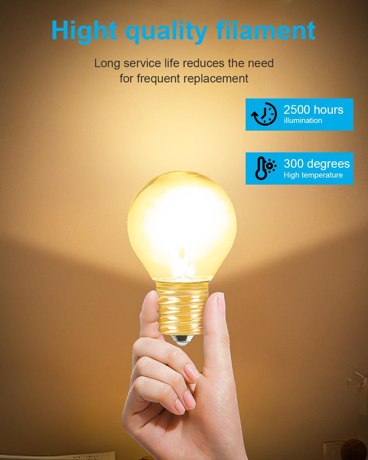 SerBion Lava Lamp Bulb 25 Watt, E17 Intermediate Base 6 Packs The Lava Original Replacement Bulb for 14.5-Inch Lava Lamp, Soft Warm White Glow, Long Life, High Temp Resistance, High-output Heat S11 Bulb