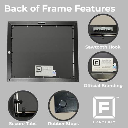 Framerly Framerly - Wayne State University Law School 10\" W X 8\" H Diploma Frame - Fits a Phd - Gold Embossed Diploma Frame - Cherry Moulding with Black and Tartan Green Matting - Officially Licensed