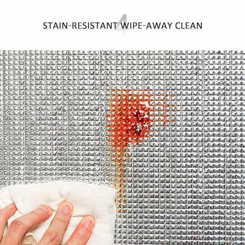 DZHTUF Reusable Aluminised Film, Glass Cooling Film, Anti-Glare Insulating Window Film, Soundproof Curtains, Privacy Sun Protection Window Sticker, for Office, Garage,WxH-70x70cm/28x28in