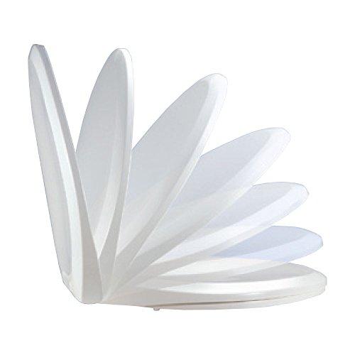 Bath Décor Bath Décor 2F1E8-01 Premium Plastic Slow Close Elongated Top Mount Adjustable Release and Clean Hinge Toilet Seat, Bone/Bone