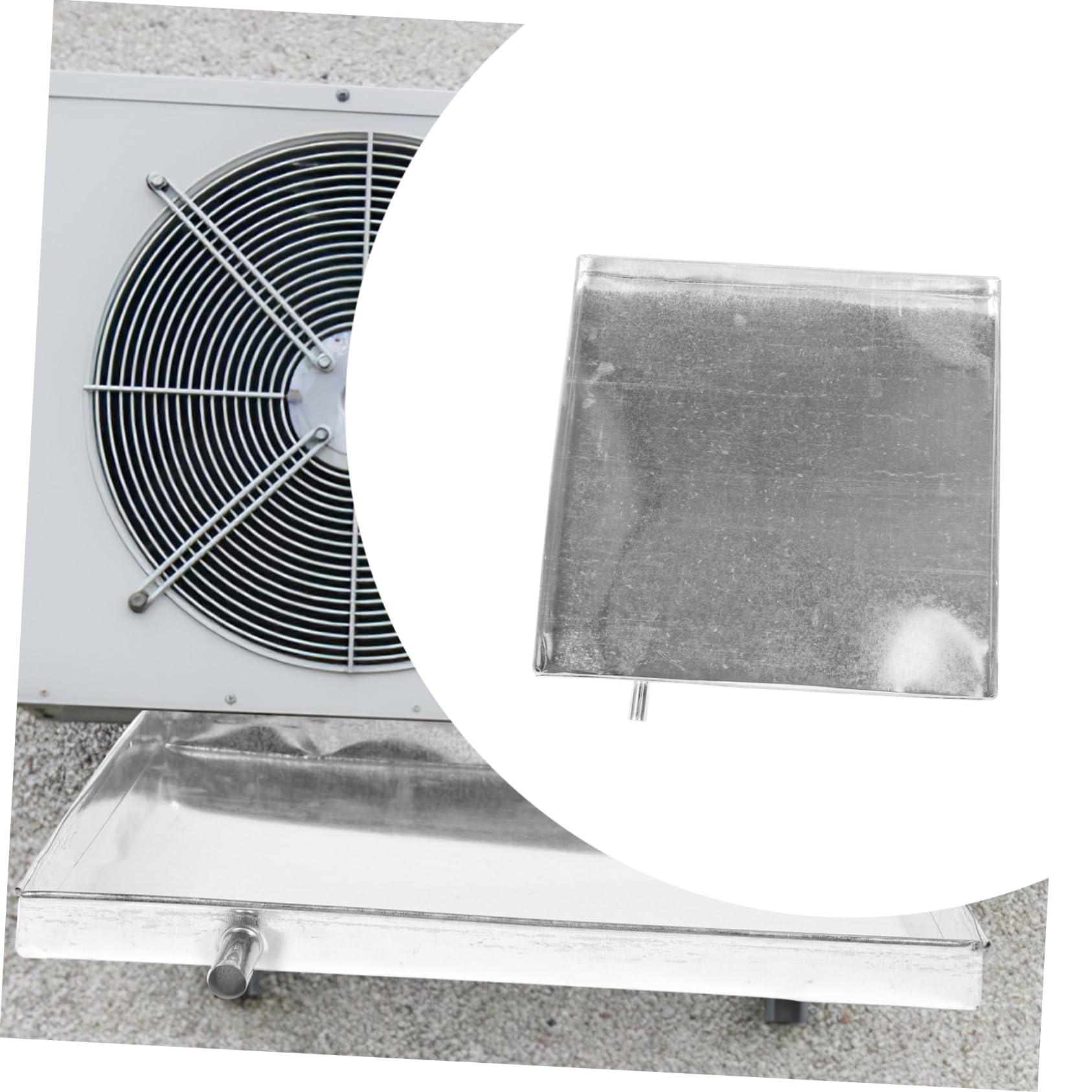 OSALADI OSALADI Air Conditioner Water Tray Drain Tray Refrigerators Washer Machine Drain Pan Air Conditioner Drip Container Washer Tray Drip Pan Metal Tray Water Heater Drain Pan Square Floor Iron
