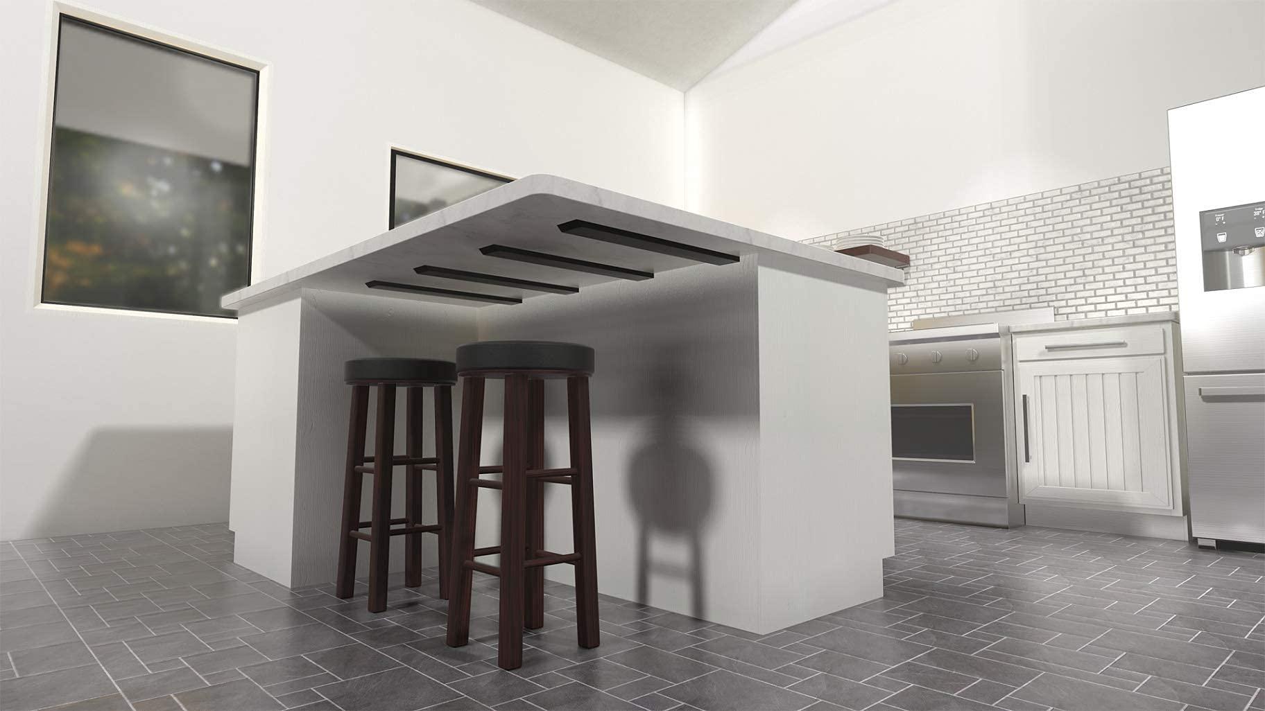 The Original Granite Bracket Solid Heavy Duty Steel Countertop Support Bracket, 1 Count, 10 inch, Angle L-Brackets for Shelves, DIY Projects, Made with American Steel, Hardware Included by Original Granite Bracket