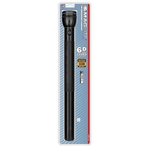 MagLite Maglite Heavy-Duty Incandescent 6-Cell D Flashlight, Black - S6D016