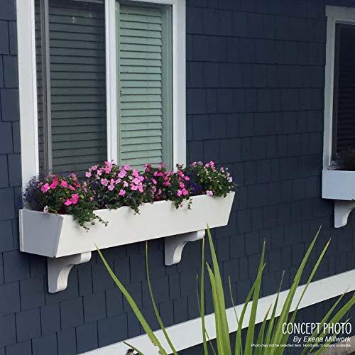 Ekena Millwork Ekena Millwork COR04X04X07DE 4-Inch W x 4-Inch D x 7 1/2-Inch H Devon Corbel , White