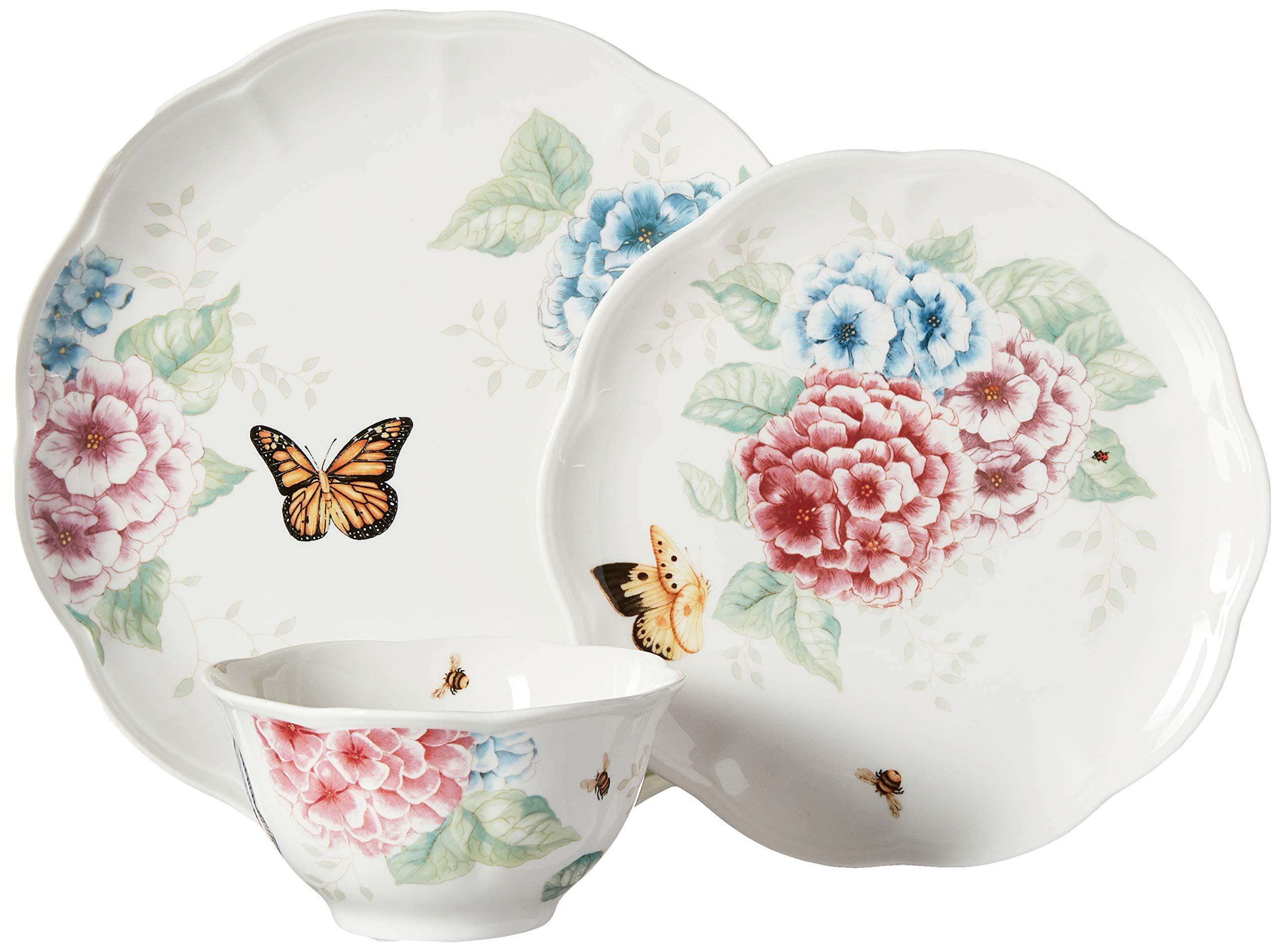 Lenox Lenox Butterfly Meadow Hydrangea 12Pc Set and 6-Piece Tidbit Plate Set