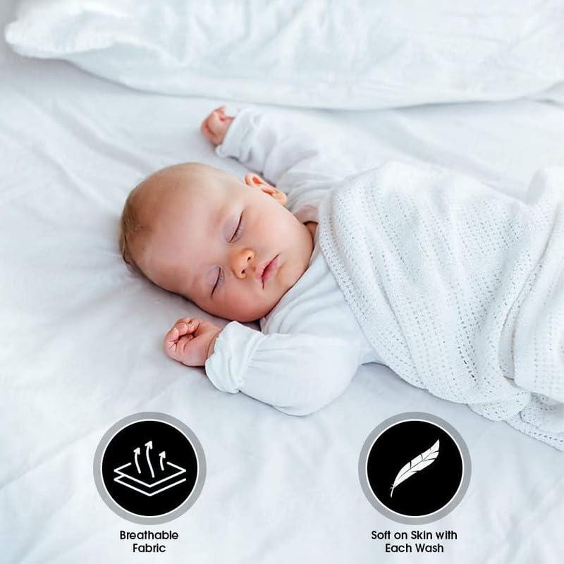 SATEEN BEDDING STORE 100% Cotton Sheets Set Softest 4-PC, Cooling Sheets 400 Thread Count Sateen, Bedding Sheets & Pillowcases with 22 Inch Deep Pocket on Mattress White Stripe - Twin Size