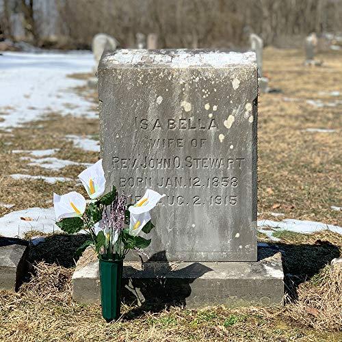 Novelty Green Plastic Cemetery Vase