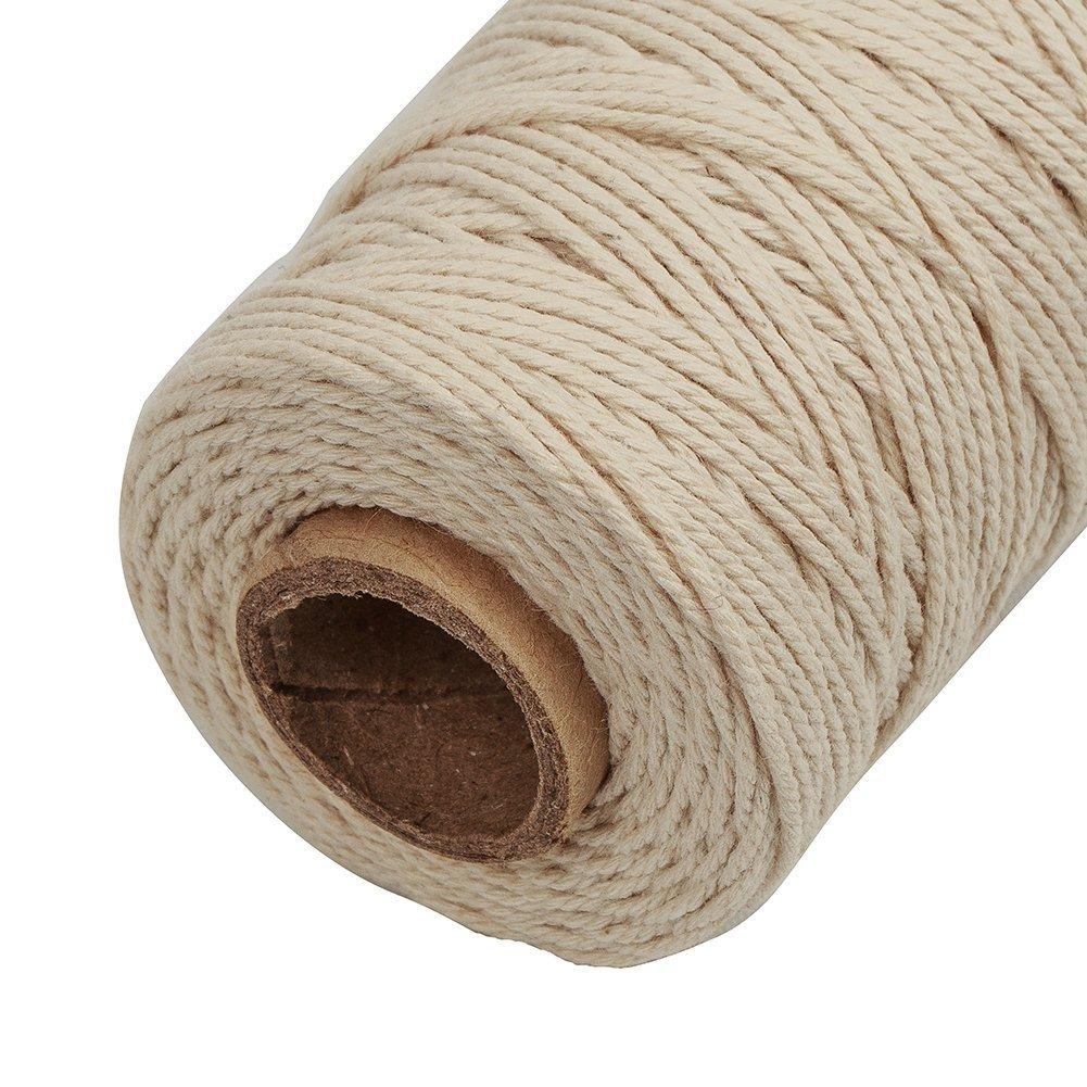 Tenn Well Tenn Well Butchers Cooking Twine, 328 Feet 3Ply 1mm Cotton Bakers Twine, Food Safe Kitchen String for Roasting, Trussing Meat and Turkey, Food Prep, Baking and More