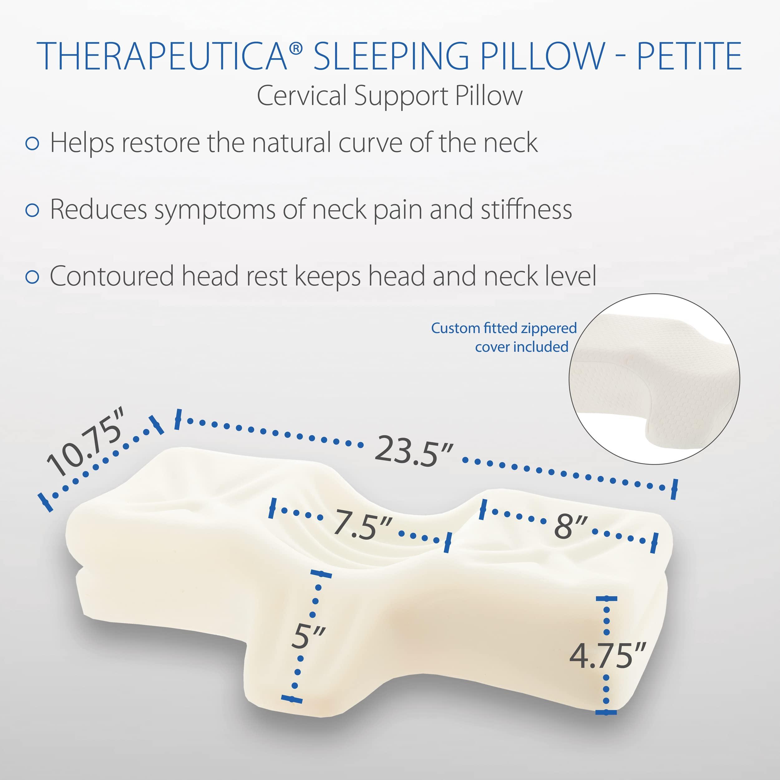 Therapeutica Therapeutica Pillow, Lite Orthopedic Support (Less Firm) Petite & Core Products MicroBeads Dry Eye Compress Moist Heat Pack Bundle