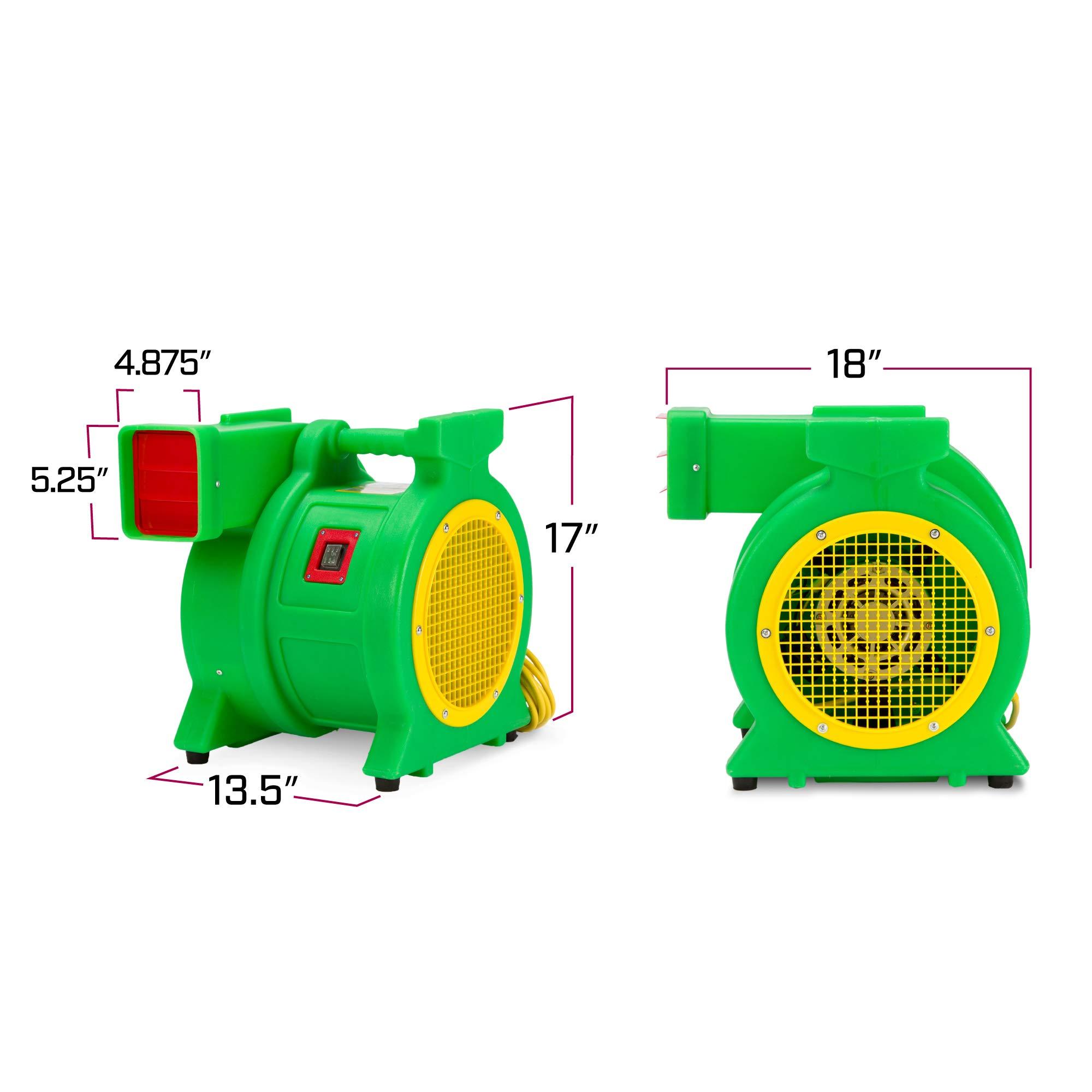 B-Air B-Air Kodiak 1-1/2 HP Air Blower | Powerful Bounce House Blower Fan for Large Inflatable Bounce House, Bouncy Castle and Slides