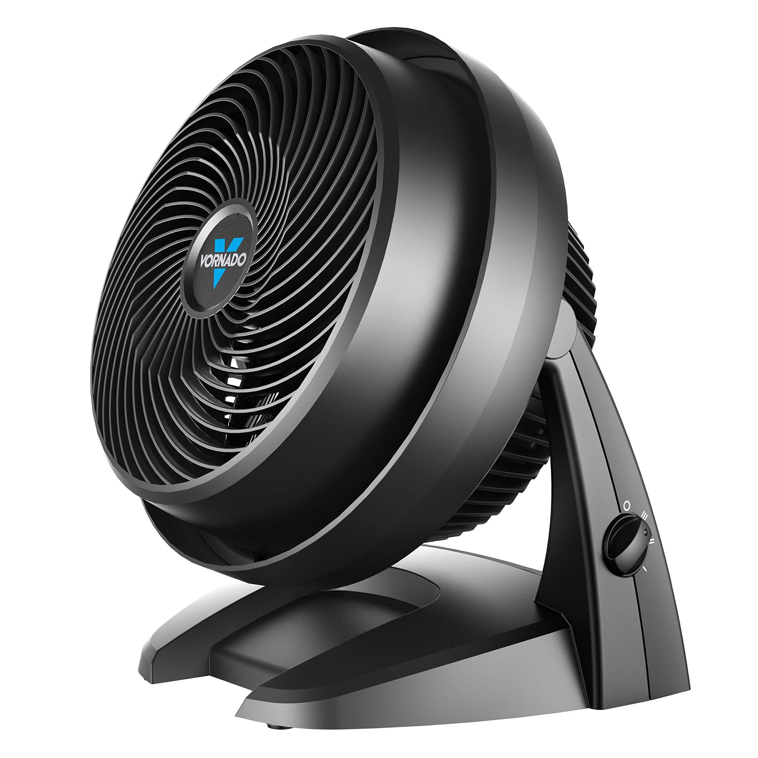 Vornado Vornado 630 Mid-Size Whole Room Air Circulator Fan & MVH Vortex Heater with 3 Heat Settings, Adjustable Thermostat, Tip-Over Protection, Auto Safety Shut-Off System, Black