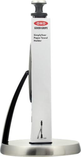 OXO OXO Good Grips SimplyTear Paper Towel Holder - Stainless Steel (Silver & Black)