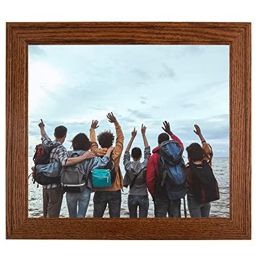 ArtToFrames ArtToFrames 16x29 inch Walnut Stain on Oak Wood Picture Frame, 2WOM0066-80206-YWAL-16x29