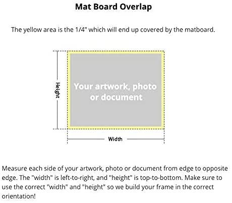 Frame It Easy Frame It Easy 17 x 34 Gold Natural Wood Frame (Dayton) with Matting