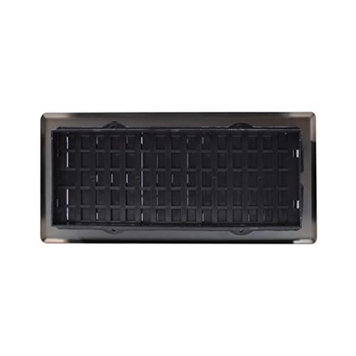 Decor Grates Decor Grates AJH410-RB Oriental Floor Register, 4x10 Inches, Rubbed Bronze Finish
