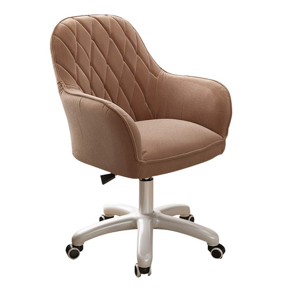ZJXDPBF Home Ergonomic Office Chair Office Chair Padded, Adjustable, Swivel Desk Chair with Armrest, Weight Capacity 550 Lbs Swivel Chairs for Bedroom