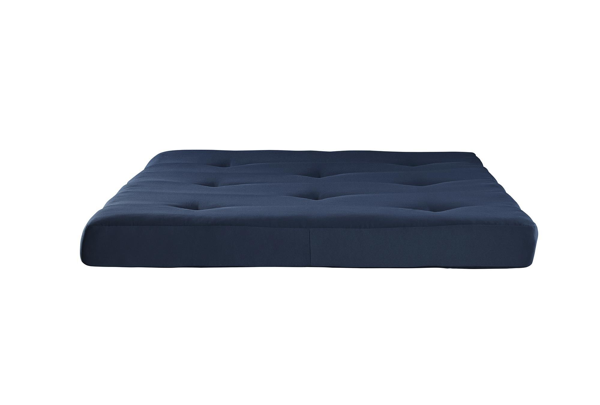 DHP DHP Carson 6 Inch Thermobonded High Density Polyester Fill Futon Mattress, Blue