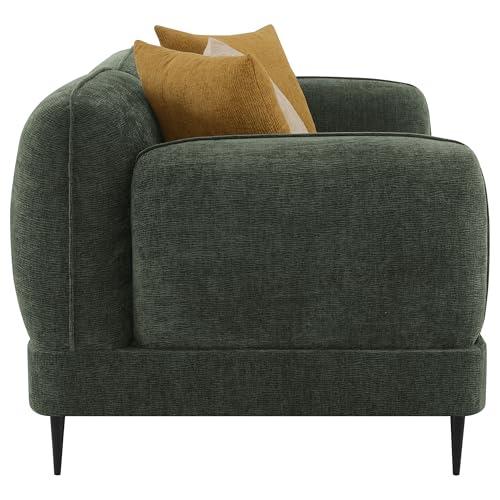 Coaster Home Furnishings Coaster Home Furnishings Jade 2-Piece Chenille Upholstered Sofa Set Green
