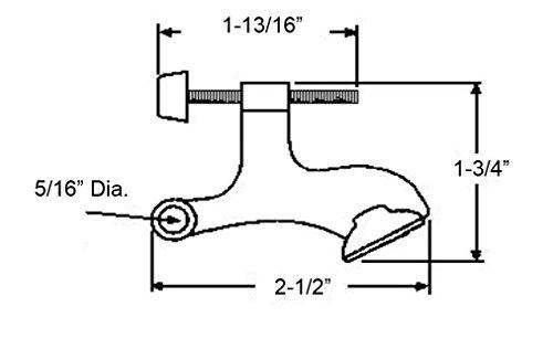 NUK3Y PRODUCTS K3 Nuk3y Hinge Pin Heavy Duty Adjustable Door Stop (1 Pack, Antique Brass)